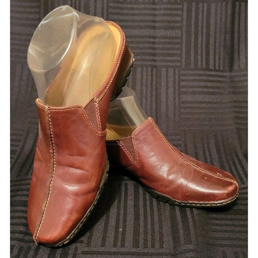 Bjorndal Women's 8 M Zeppo Slip On Brown Shoes Leather